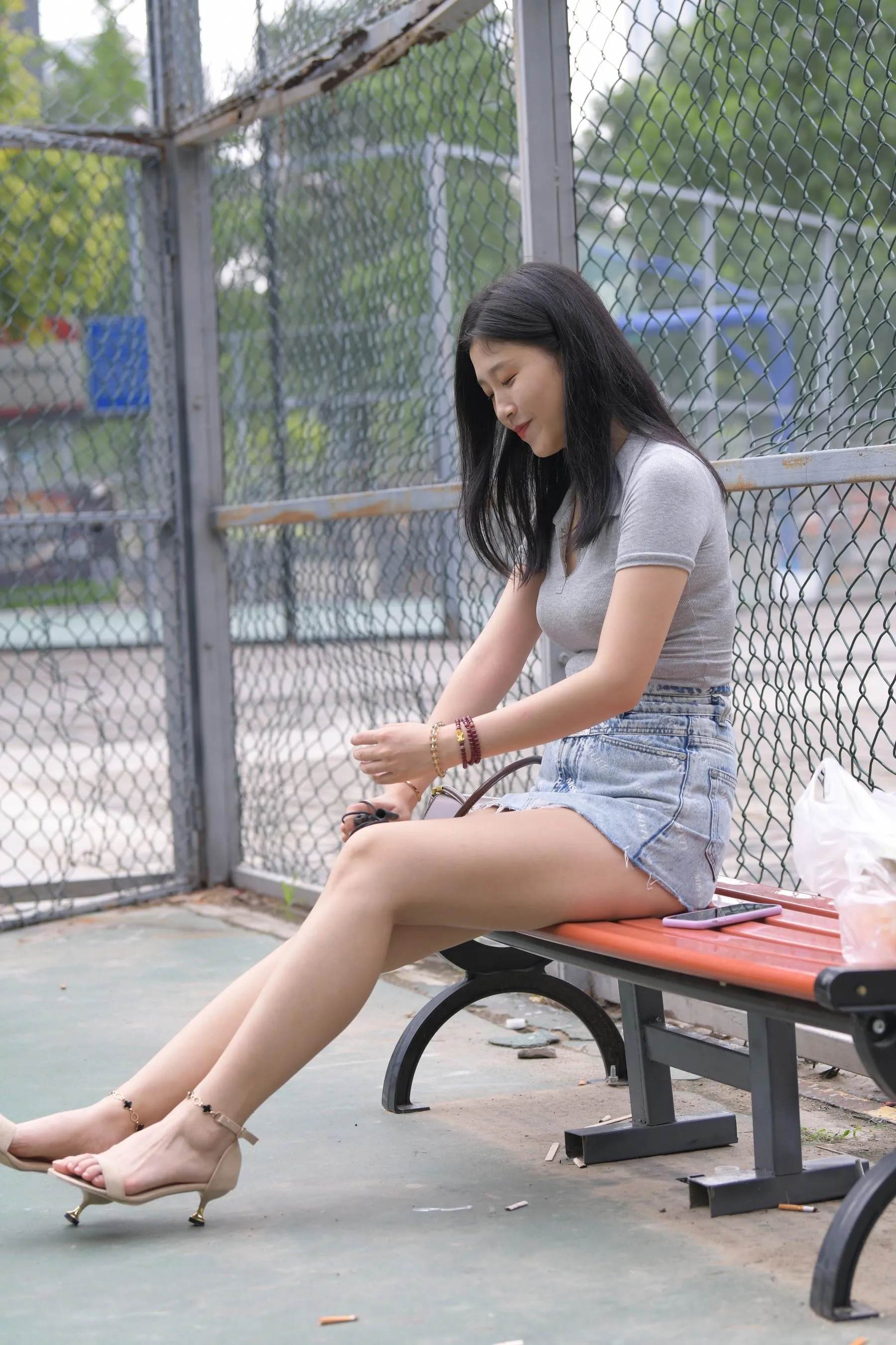 魔镜街拍 NO.169 一只麋鹿摄影-牛仔短裙美女 [235P]插图